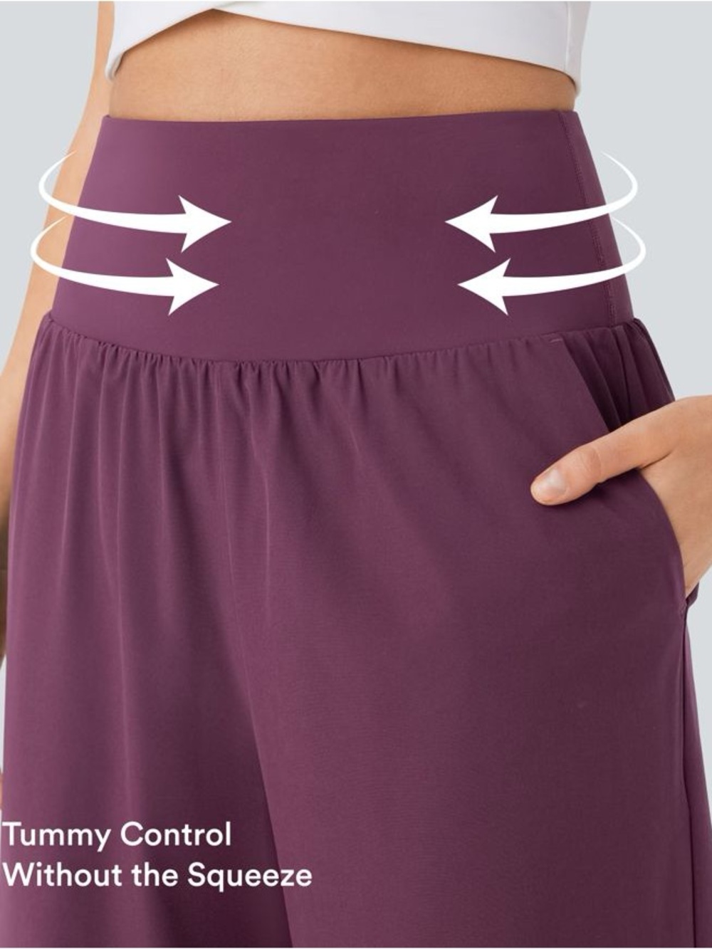 Breezeful™ High Waisted Tummy Control Split Hem NWOT # 295